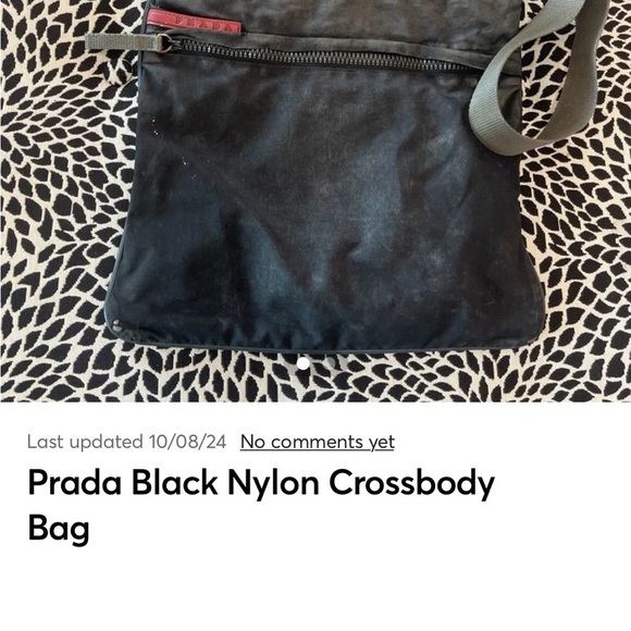 #117 PRADA Black Fabric Crossbody Bag - Picture 15 of 15